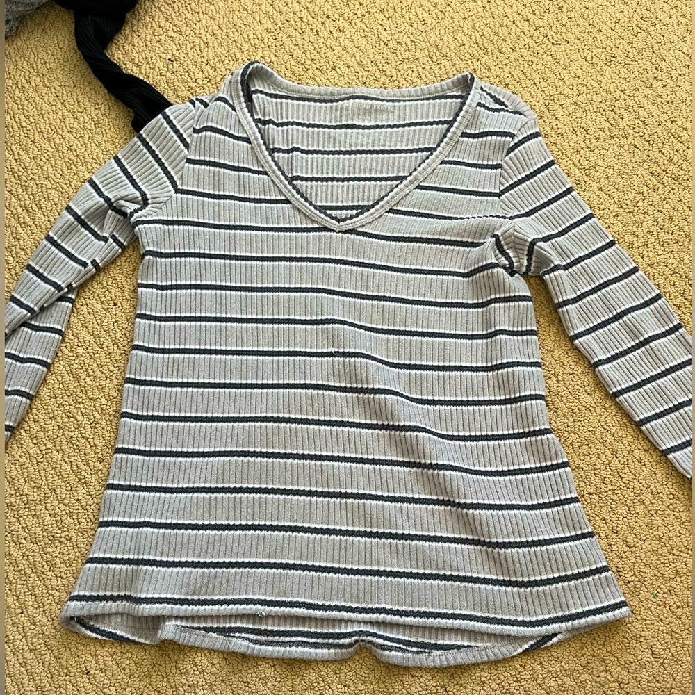 Long sleeve striped top from American Eagle